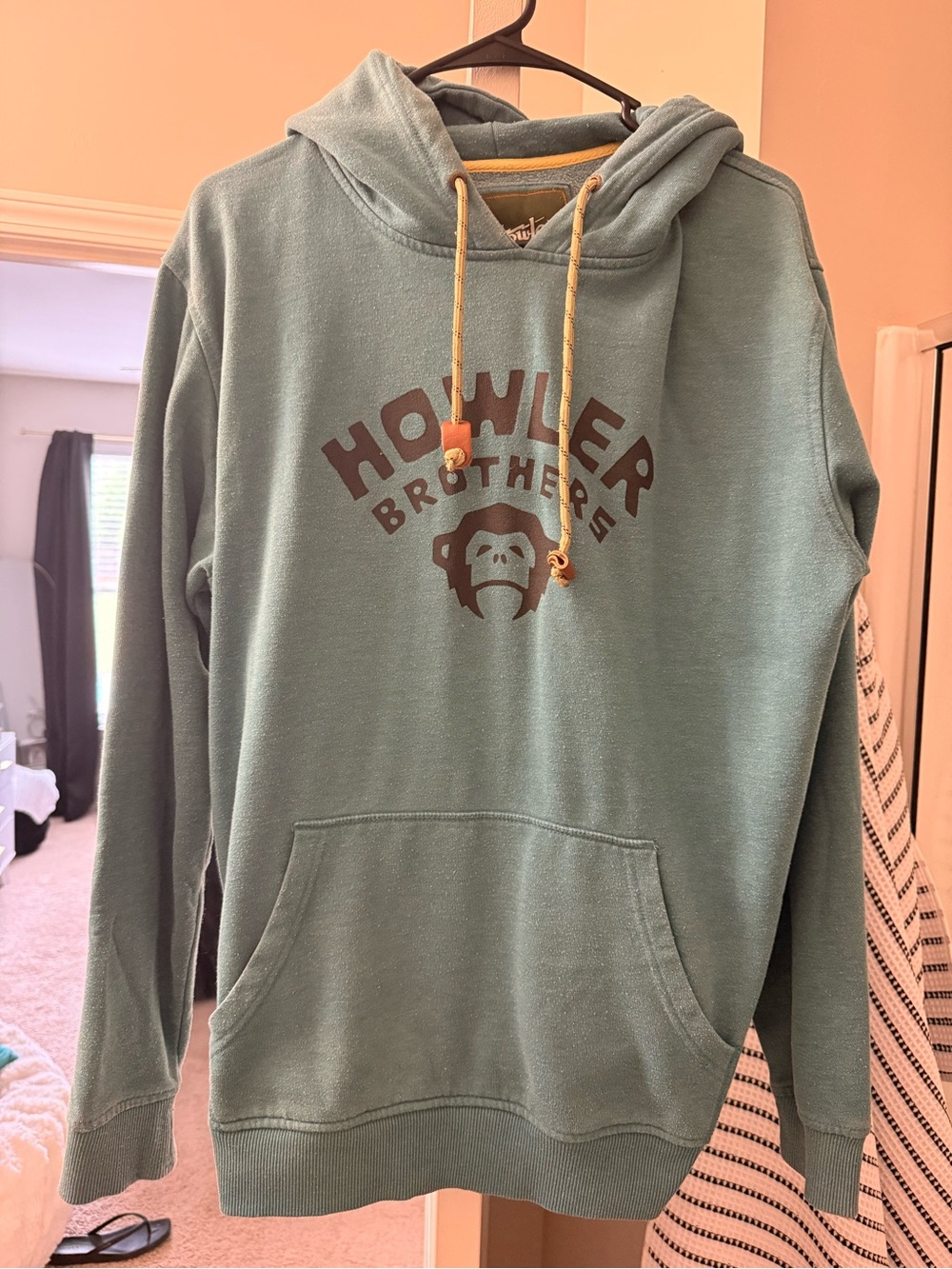 Howler Brothers Men's Teal Crewneck Hoodie with Logo